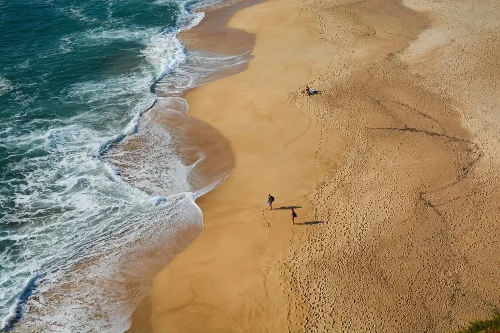 Plage à Comporta vue du ciel